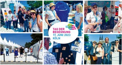 Fotocollage von der Veranstaltung "Tag der Begegnung am 17.Juni 2023 in Köln-Deutz"